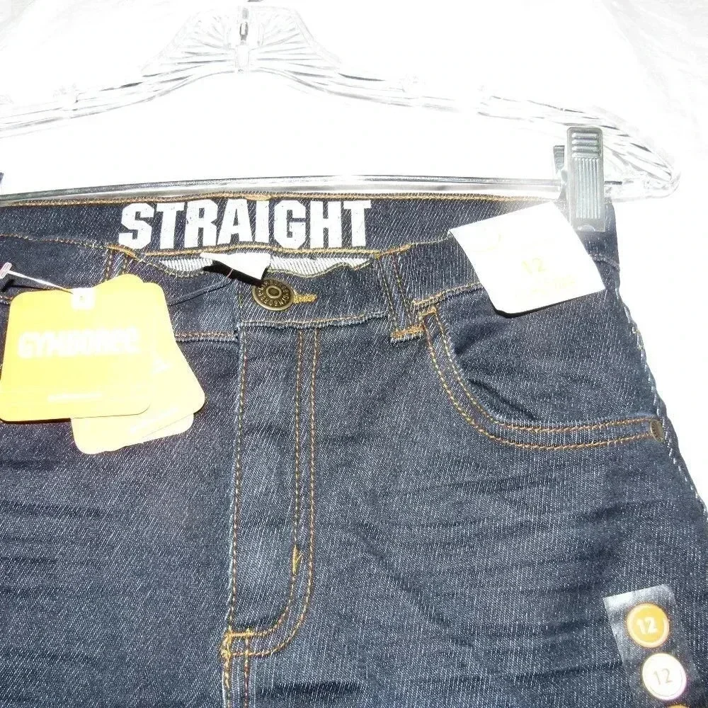 NWT GYMBOREE Straight Fit Dark Wash Jeans Size 12